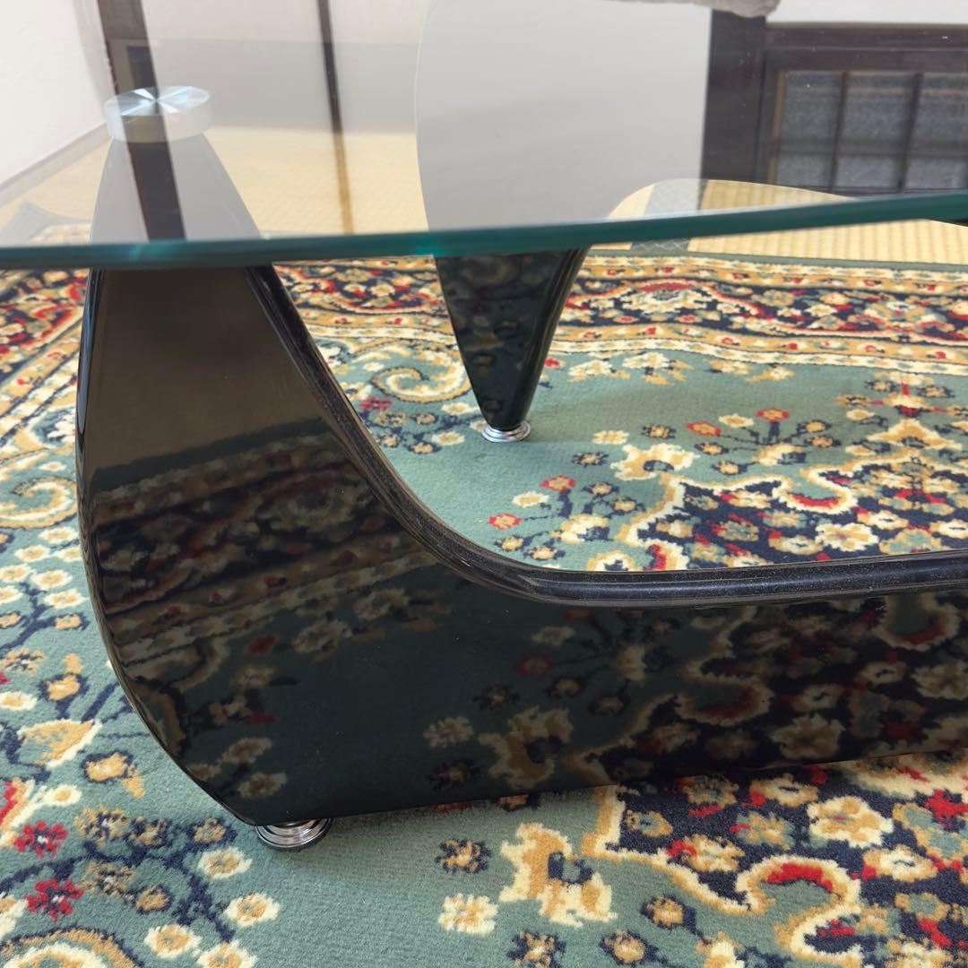 大阪引取可 ノグチイサム コーヒーテーブル リプロダクト ガラス ブラウン