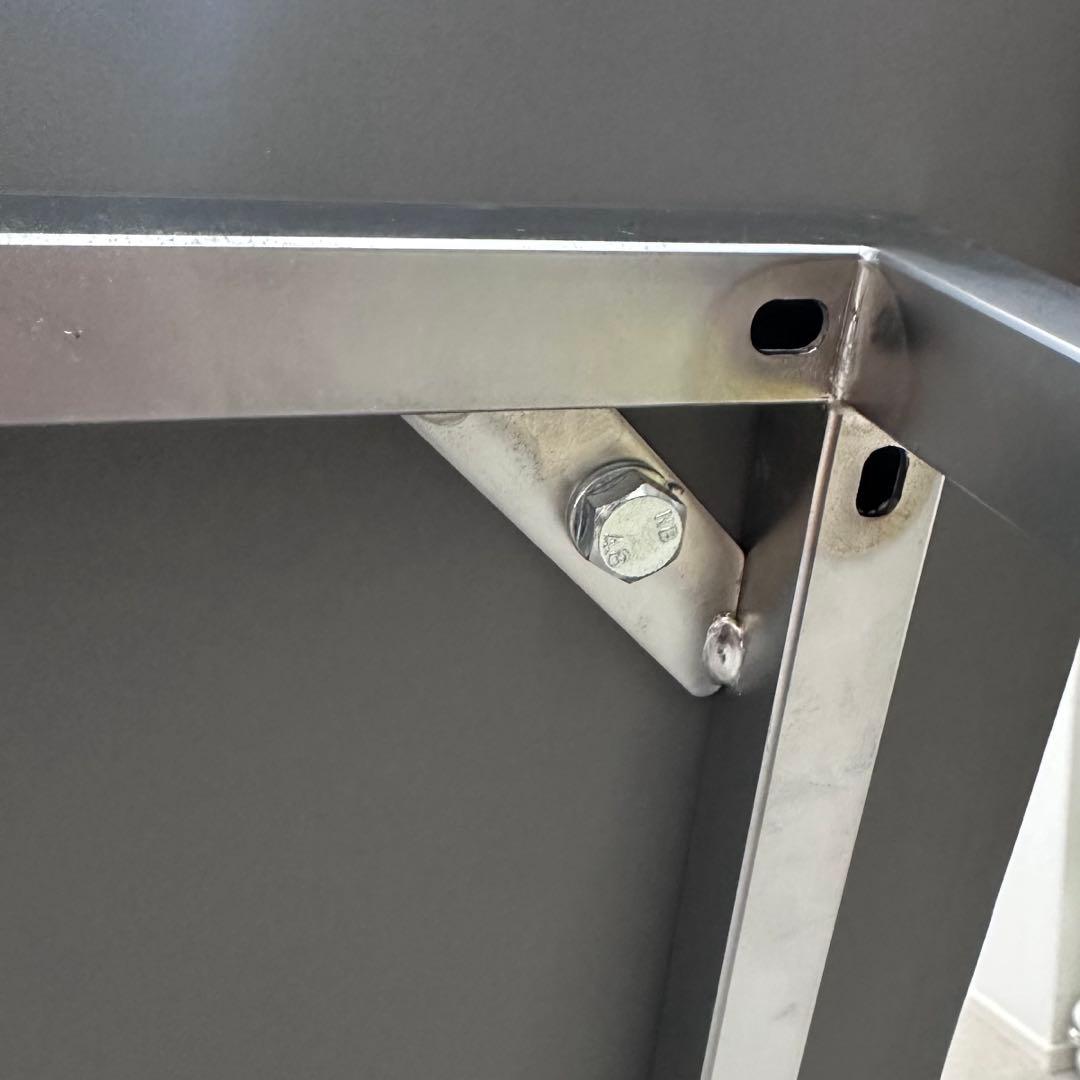 【美品】日本フクラ　スクエアセンターテーブル　80×80cm グレーストーン