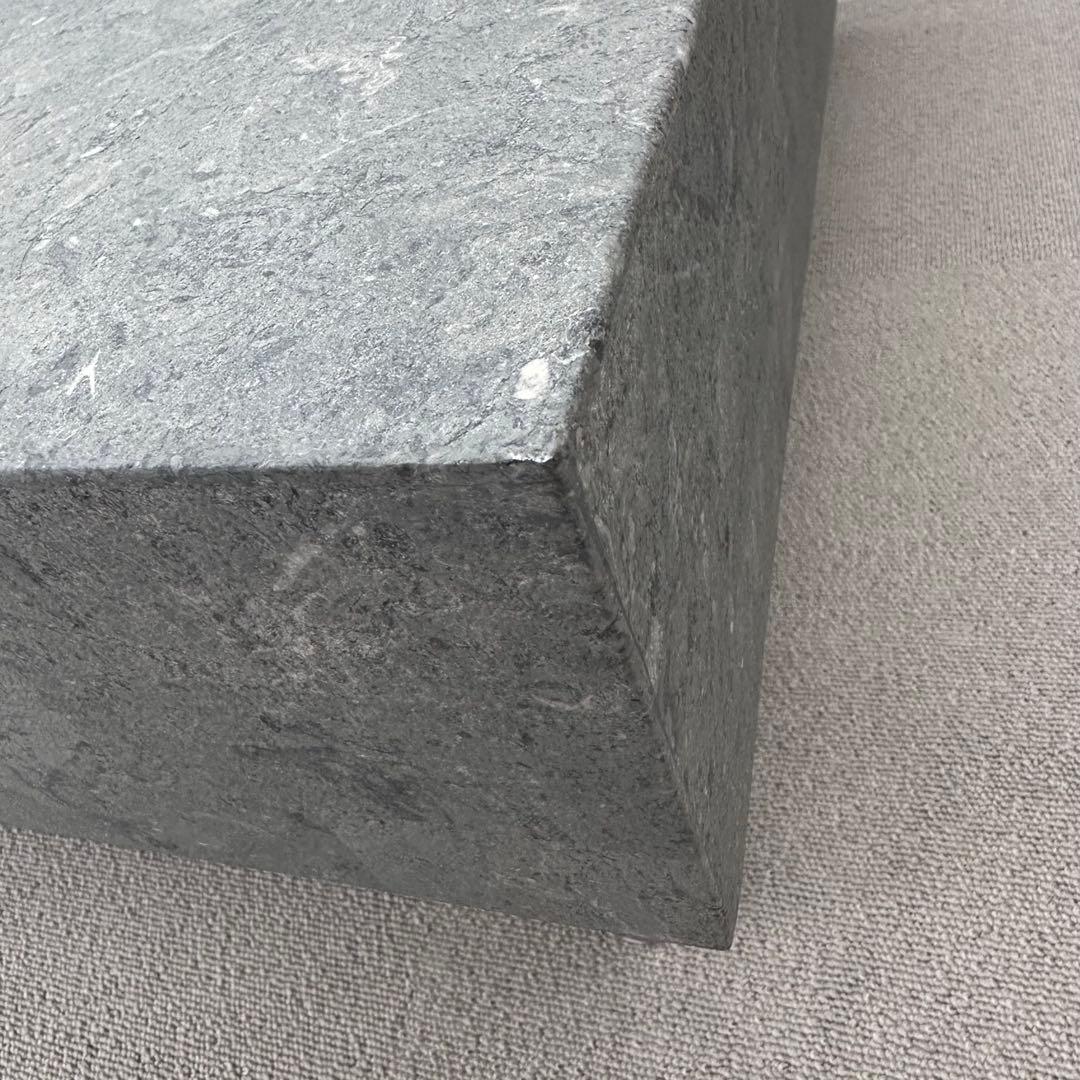 【美品】日本フクラ　スクエアセンターテーブル　80×80cm グレーストーン