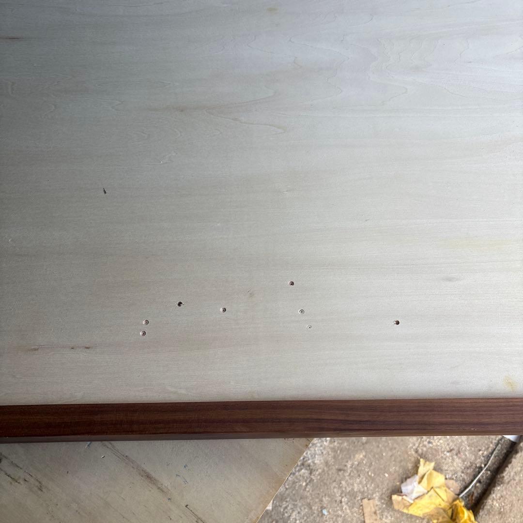 デスク天板　リノリウム　ウォールナット