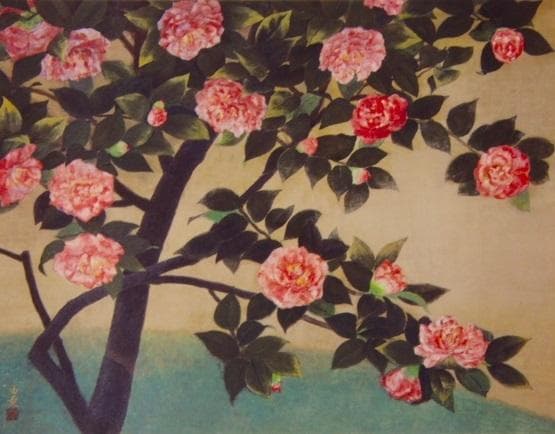 横溝由貴、【花】、希少な額装用画集より、新品額装付、状態良好