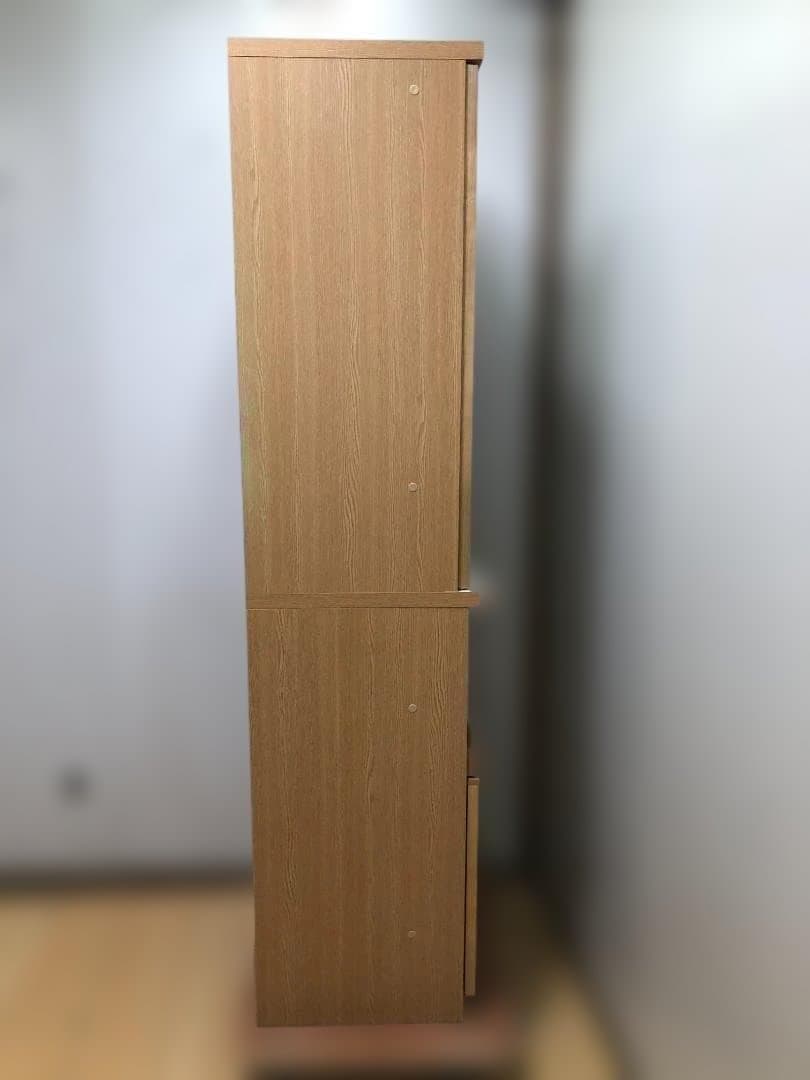 美品 送料無料　河口家具 CLAN クラン キッチン収納 食器棚 75048-1