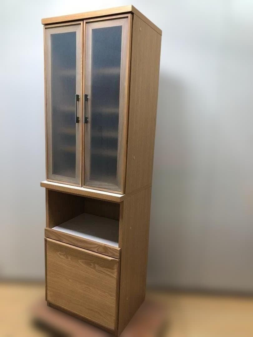 美品 送料無料　河口家具 CLAN クラン キッチン収納 食器棚 75048-1