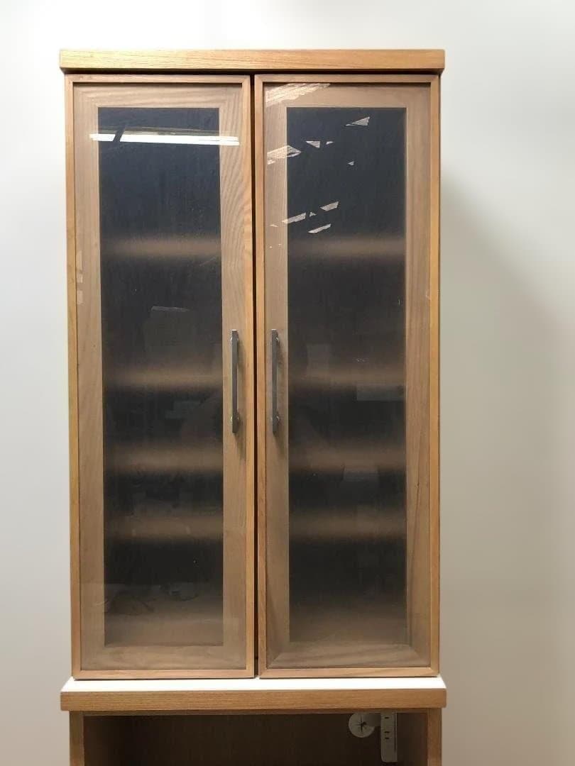 美品 送料無料　河口家具 CLAN クラン キッチン収納 食器棚 75048-1