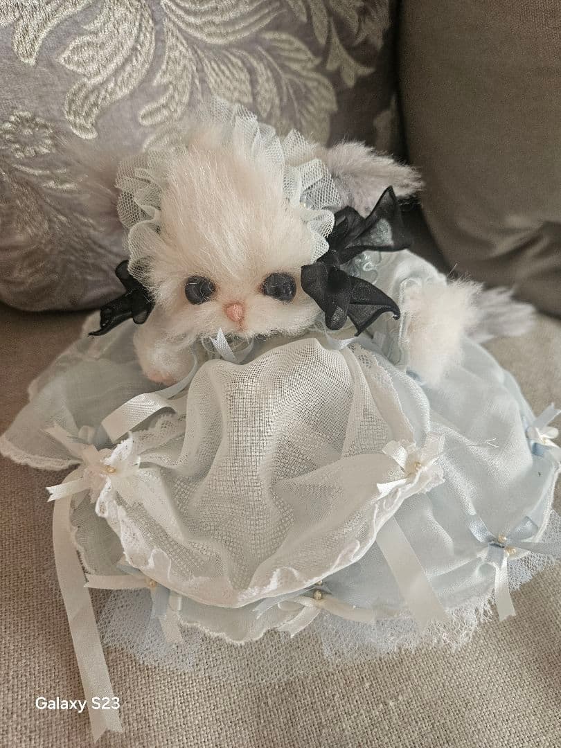 テディベア作家、猫、細川裕子さん作品