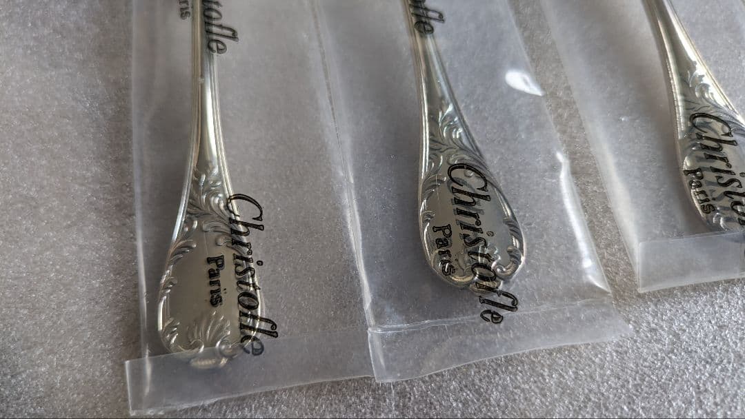 箱なし　13.5cm コーヒースプーン4本セット　マルリー　クリストフル