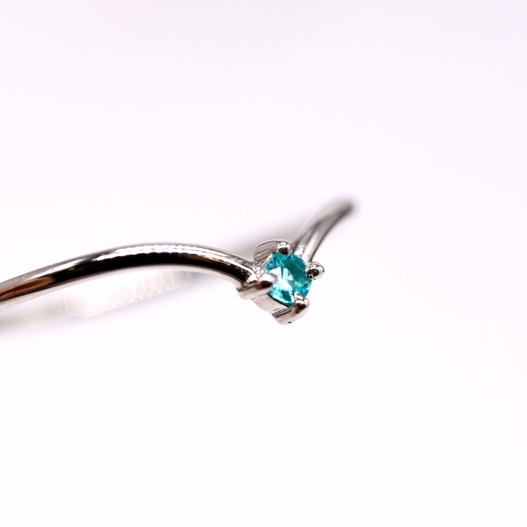 【天然パライバトルマリン】リング 0.03cts ルース 宝石