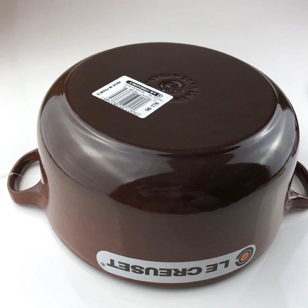 ル・クルーゼ ココットロンド 20㎝ チェスナッツ - メルカリ