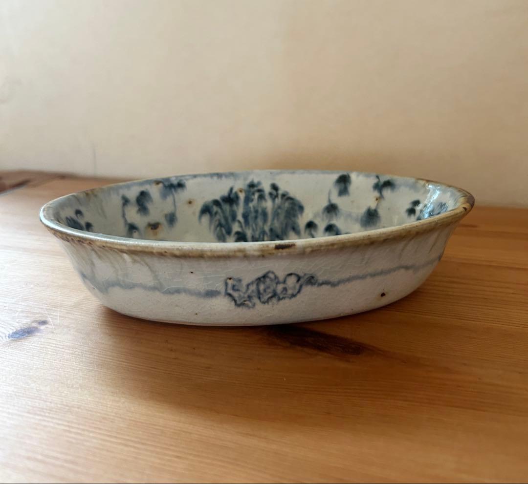 市野吉記　コウホ窯　楕円鉢