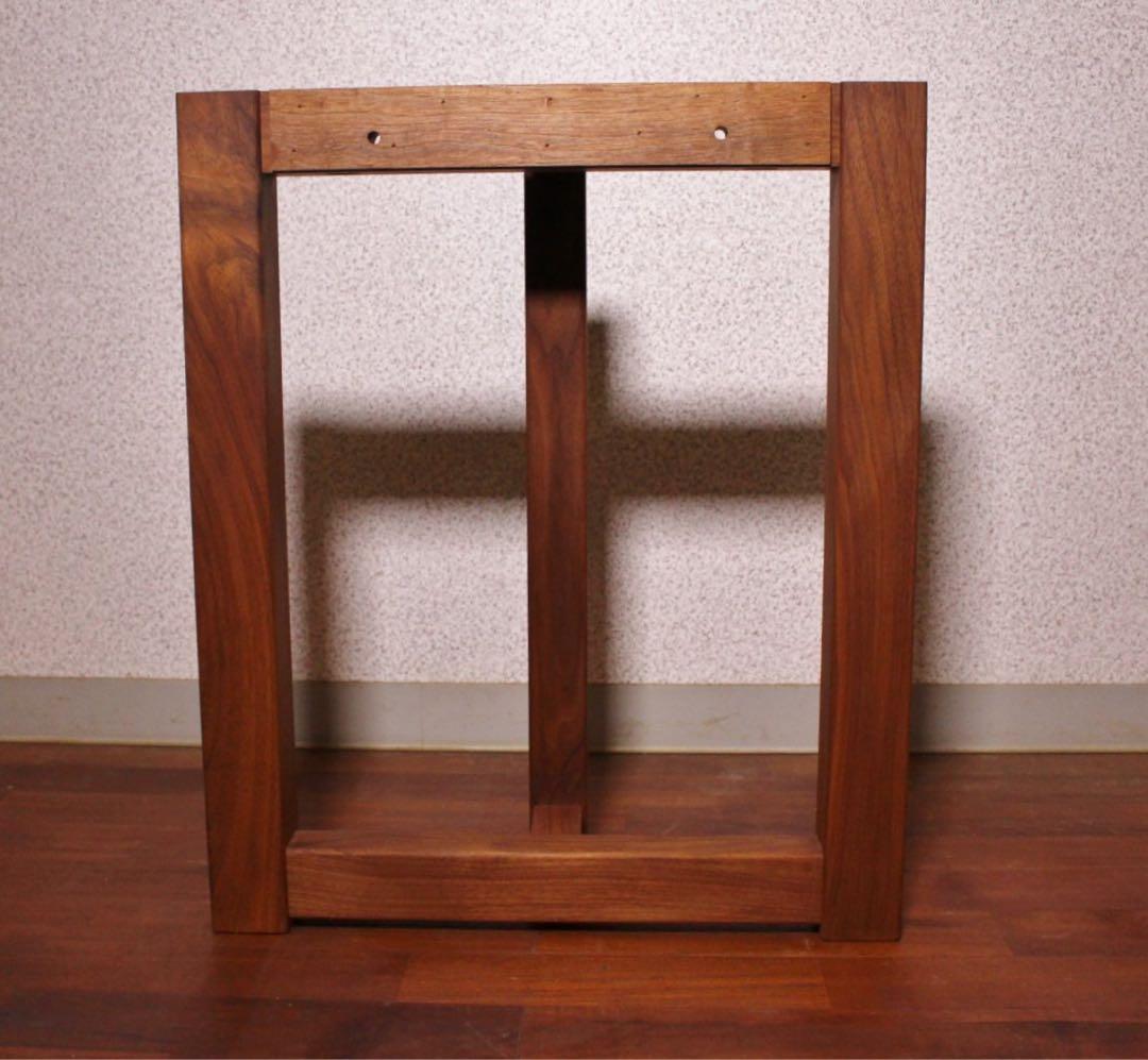 大人気 高級 ウォールナット材 無垢材 ダイニングテーブル脚 一枚板 天