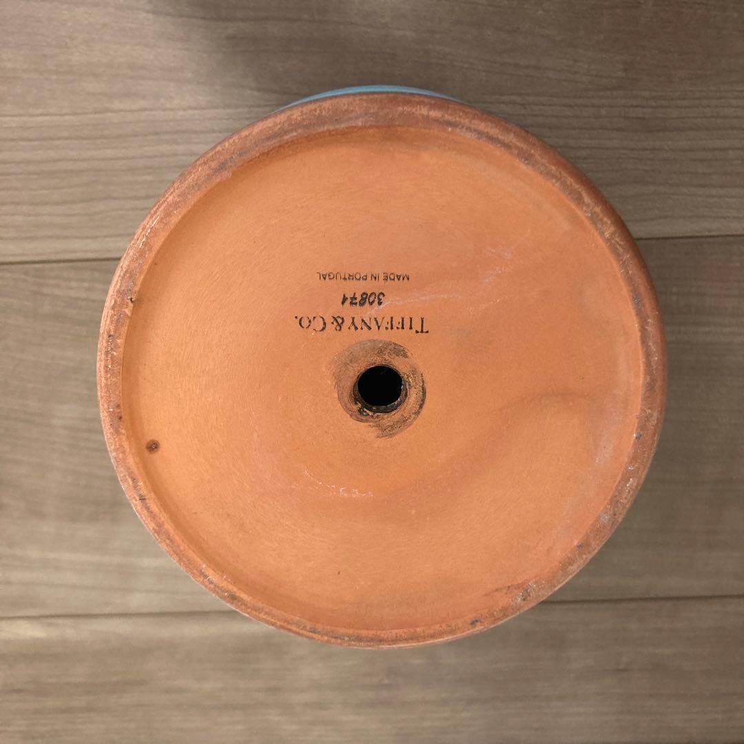 Tiffany & Co. ティファニー　植木鉢　ブルー　陶器