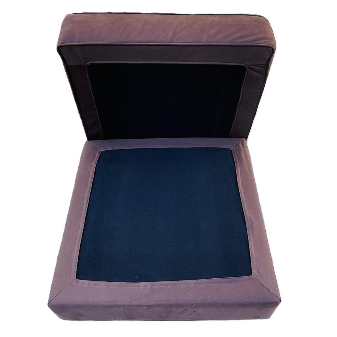 クラスティーナ　ウルティマソファ　オットマン　スツール　ブラウン　大型