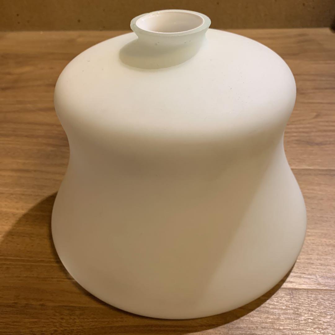 昭和レトロ ツヤなし 乳白ガラス 電傘 ペンダント ミルクガラス 大正ロマン