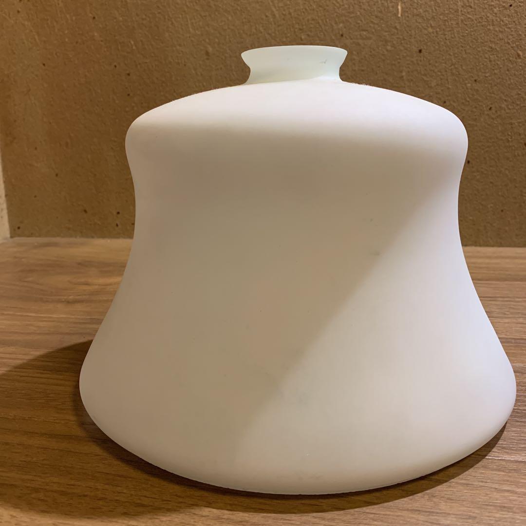 昭和レトロ ツヤなし 乳白ガラス 電傘 ペンダント ミルクガラス 大正ロマン