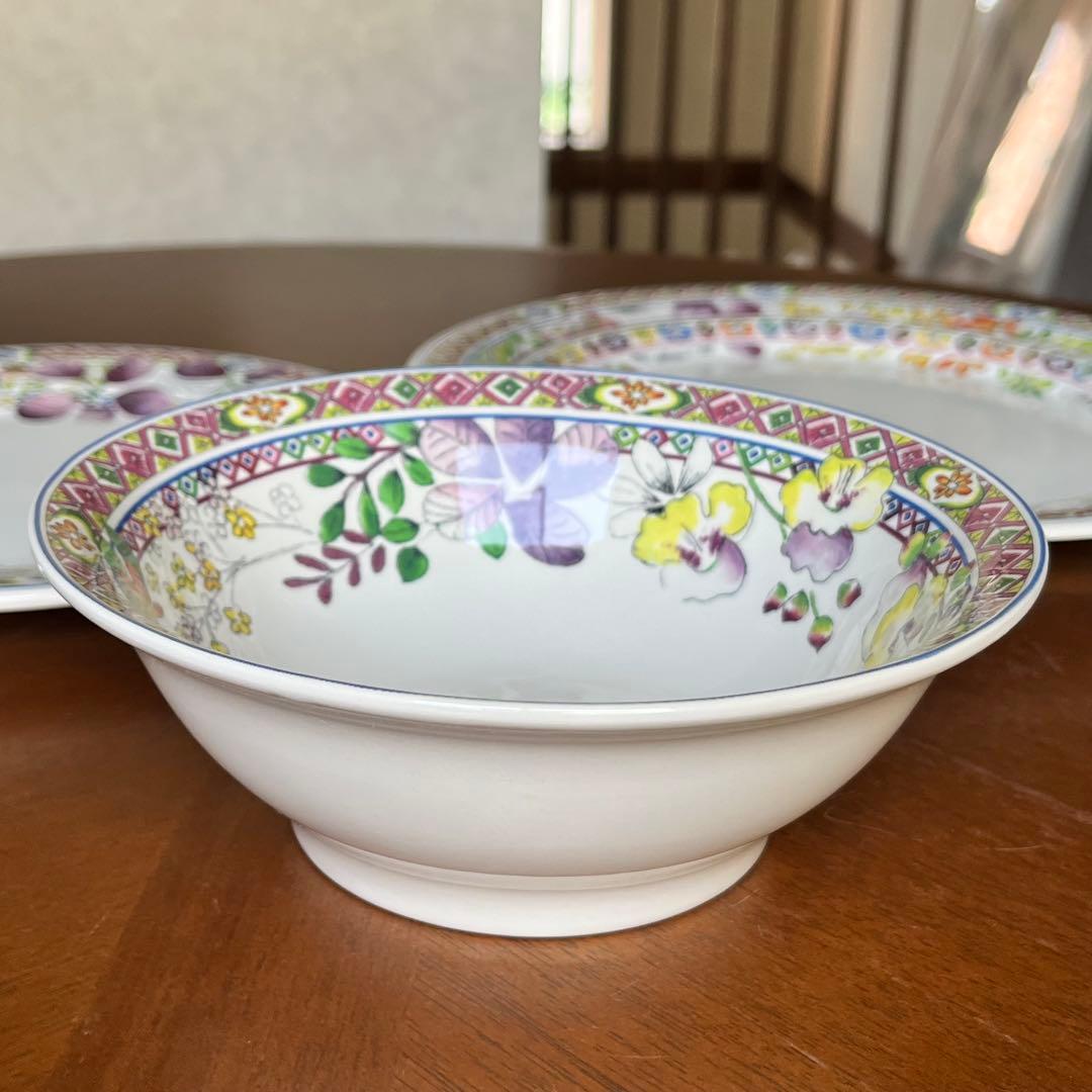 【レア美品】フランス製　ジアン★Bagatelle★プレート3点セット