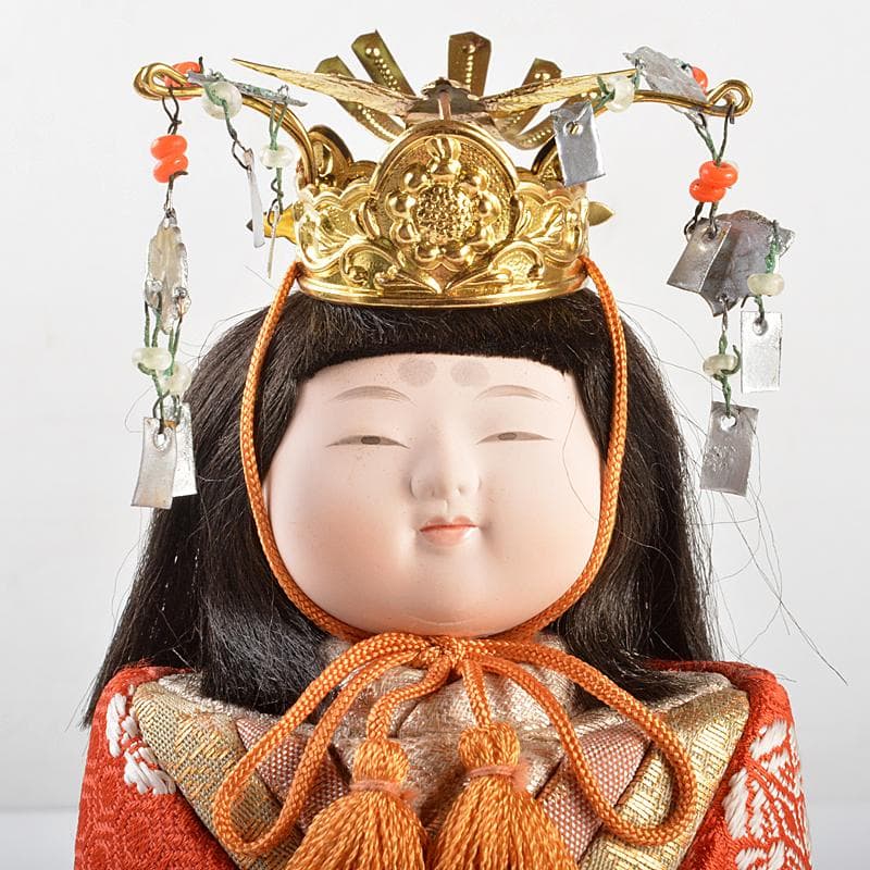 伝統工芸 真多呂作 木目込み人形 古今人形 雛人形 立雛 共箱 V R5713