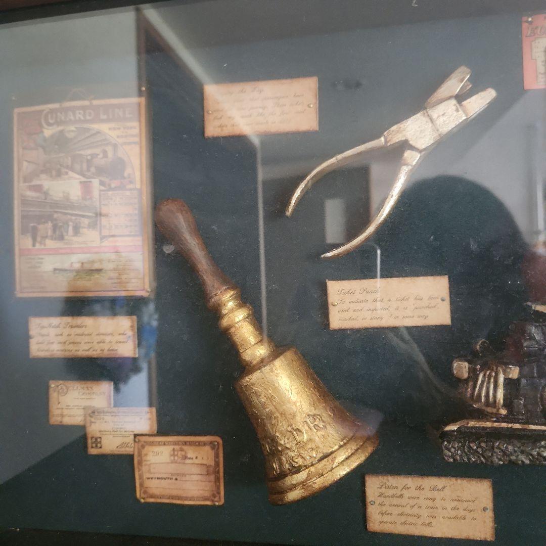 ハンドメイド　70年代ヴィンテージ　シャドーボックス 鉄道