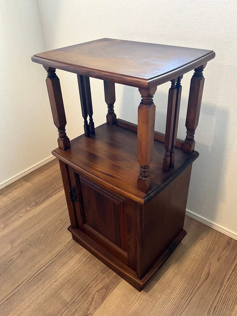 アンティーク家具木製ラックサイドテーブル昭和レトロ