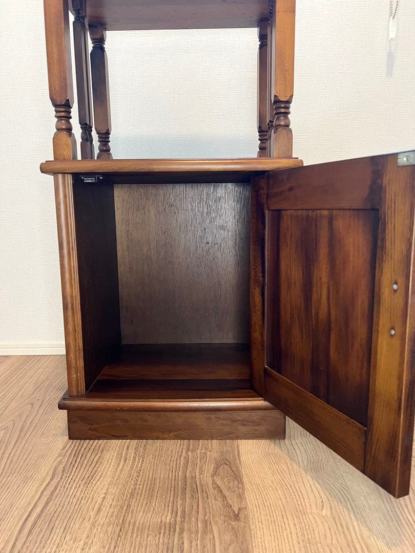 アンティーク家具木製ラックサイドテーブル昭和レトロ