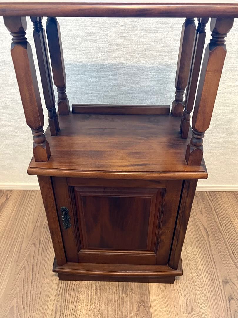 アンティーク家具木製ラックサイドテーブル昭和レトロ