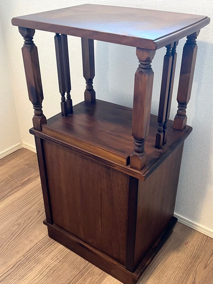 アンティーク家具木製ラックサイドテーブル昭和レトロ