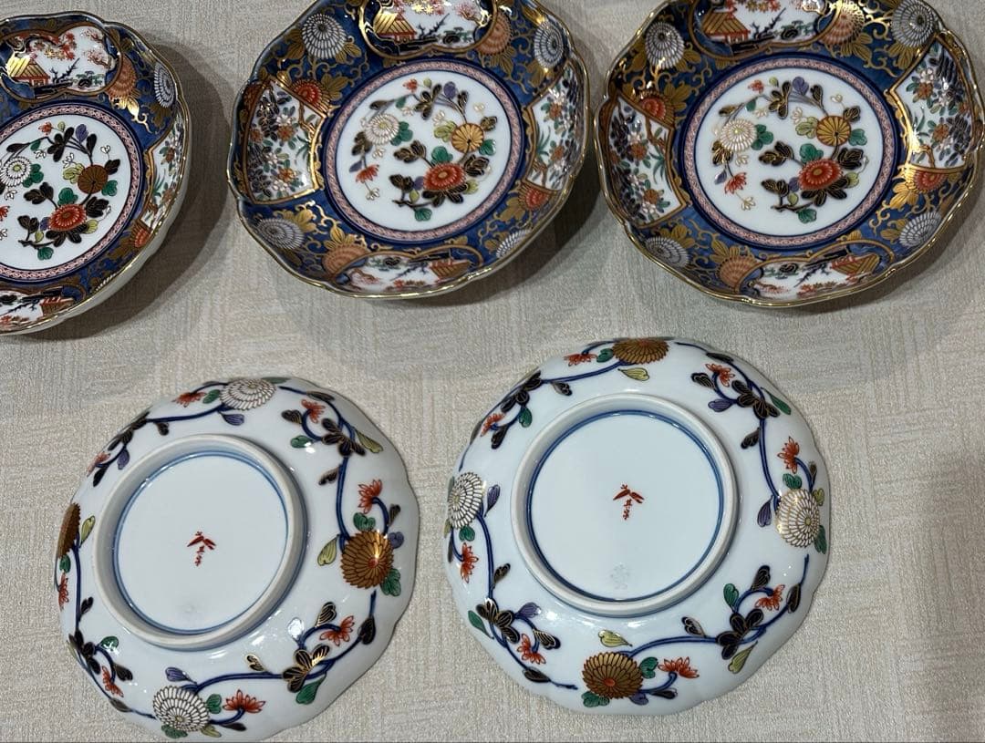 琳派古伊万里様式【和皿】 5枚セット