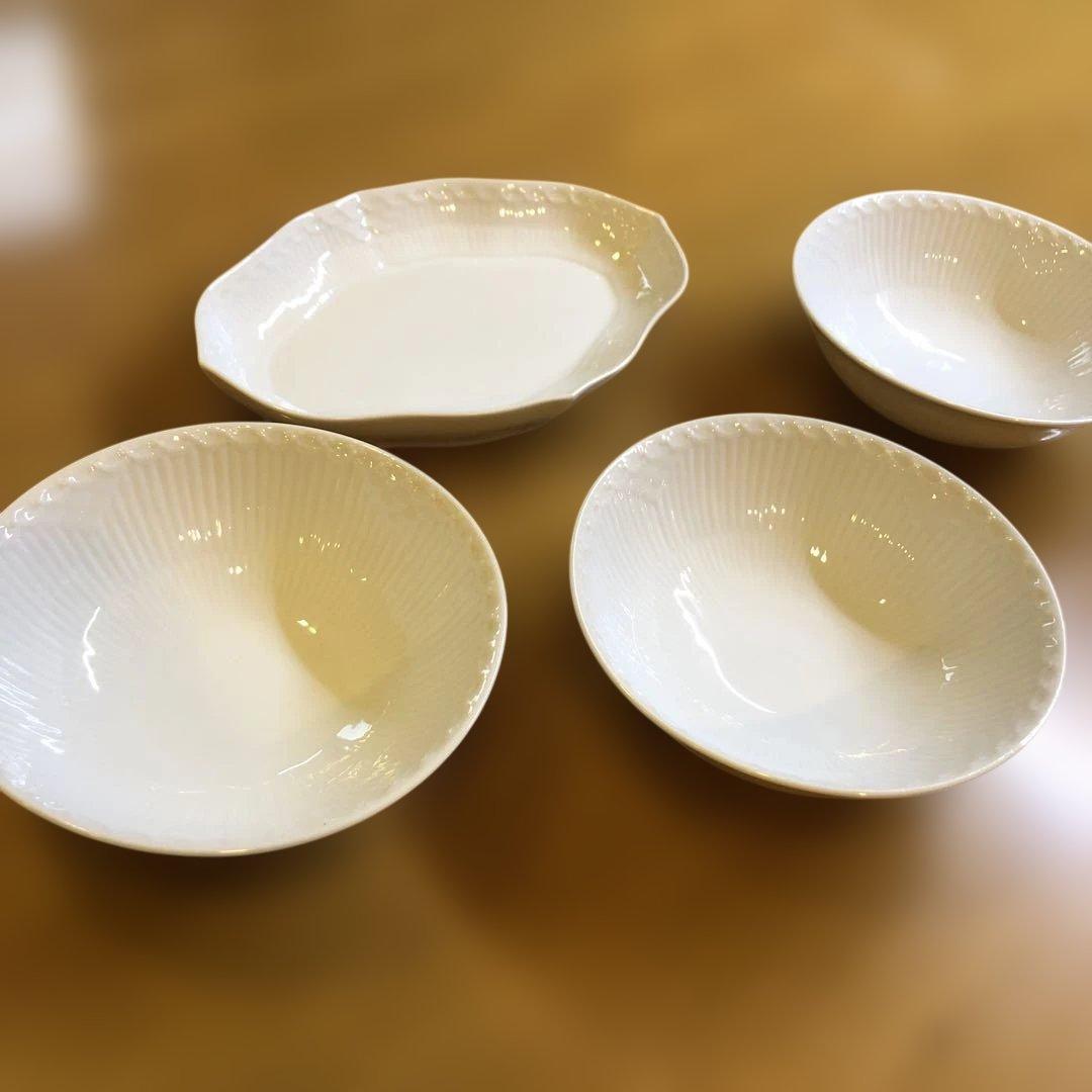 ロイヤルコペンハーゲン　ホワイトフルーテッド　353 574 4つセット