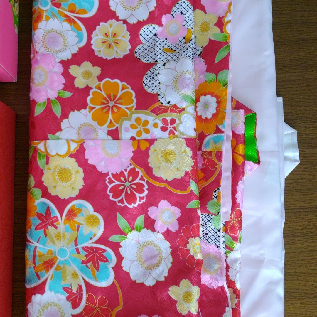 七五三　着物セット　7歳　結び帯 はこせこ【美品】