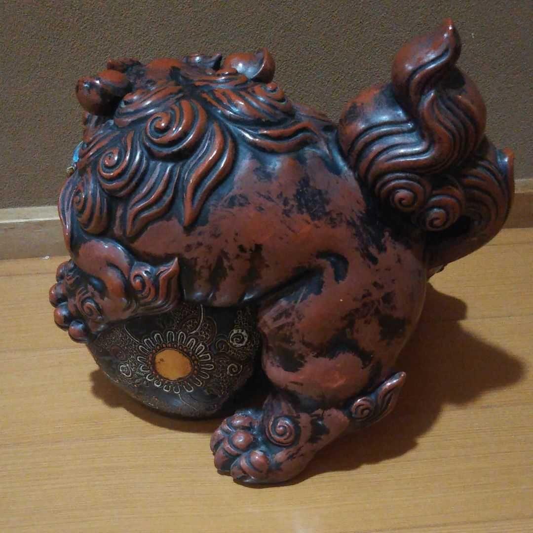 九谷 置物 九谷焼 狛犬 玉獅子 シーサー - メルカリ
