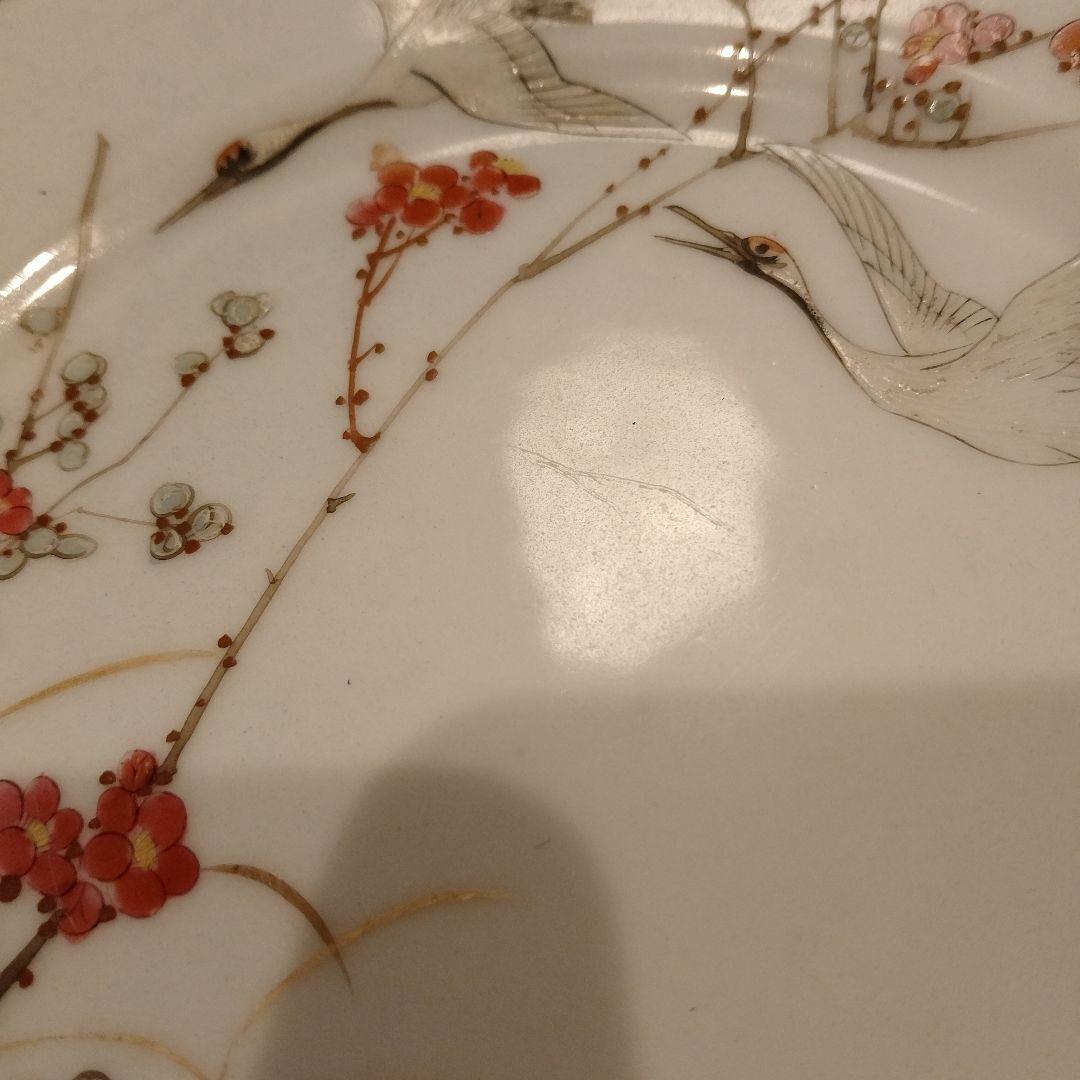 明治期 横浜焼 井村彦次郎 鶴 皿 骨董 里帰り 輸出品 - メルカリ