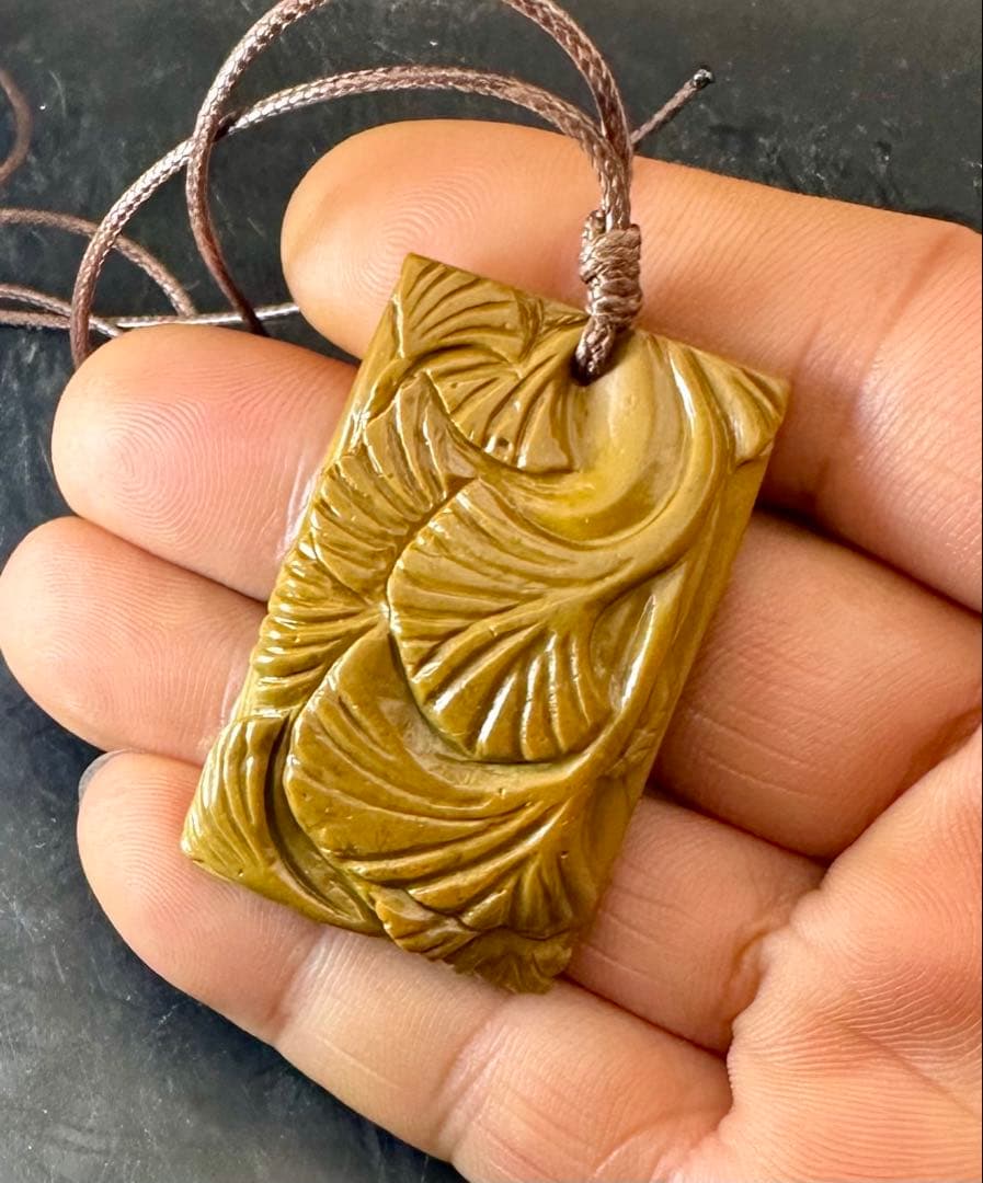 2025.11.20四千年古銀杏　新潟阿賀野産上質ジャスパー