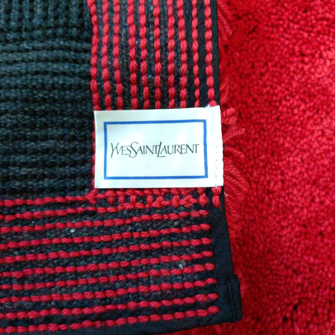 ✨【新品未使用】✨イヴサンローラン バスマット 玄関マット ロゴ刺繍