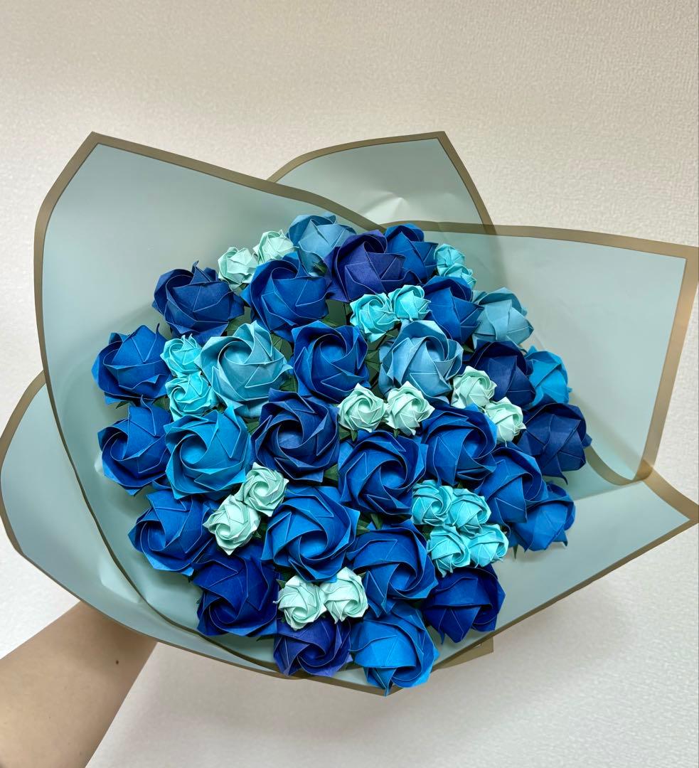 【受注生産】折り紙ブーケ 花束 プレゼント ギフト 枯れない 造花 一点物