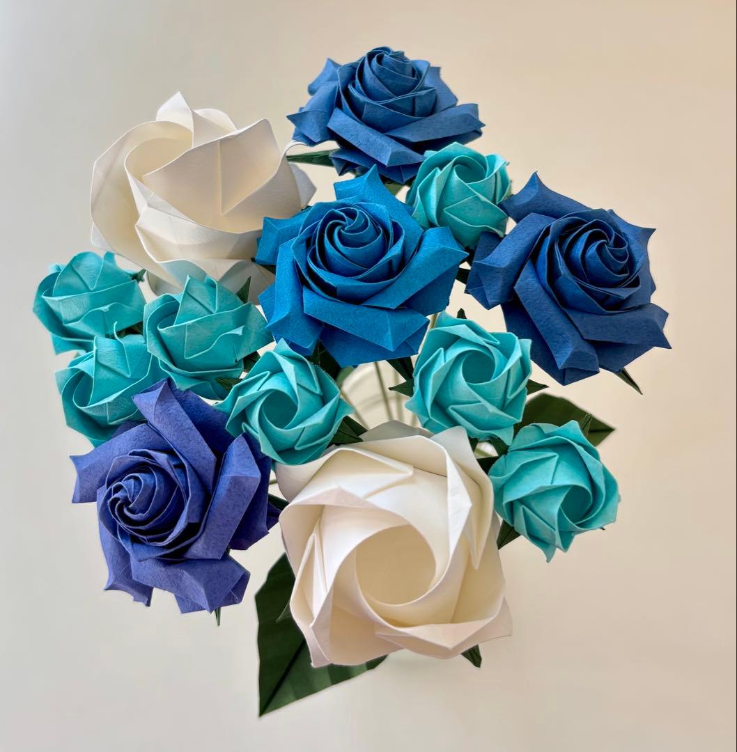 【受注生産】折り紙ブーケ 花束 プレゼント ギフト 枯れない 造花 一点物