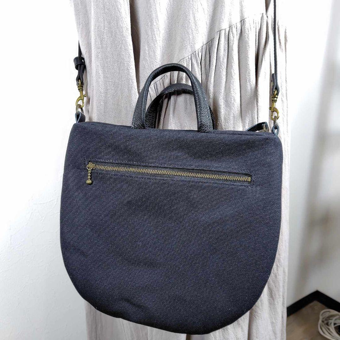 ミナペルホネン/rosyロージィーネイビー/ロングミニラウンドショルダー