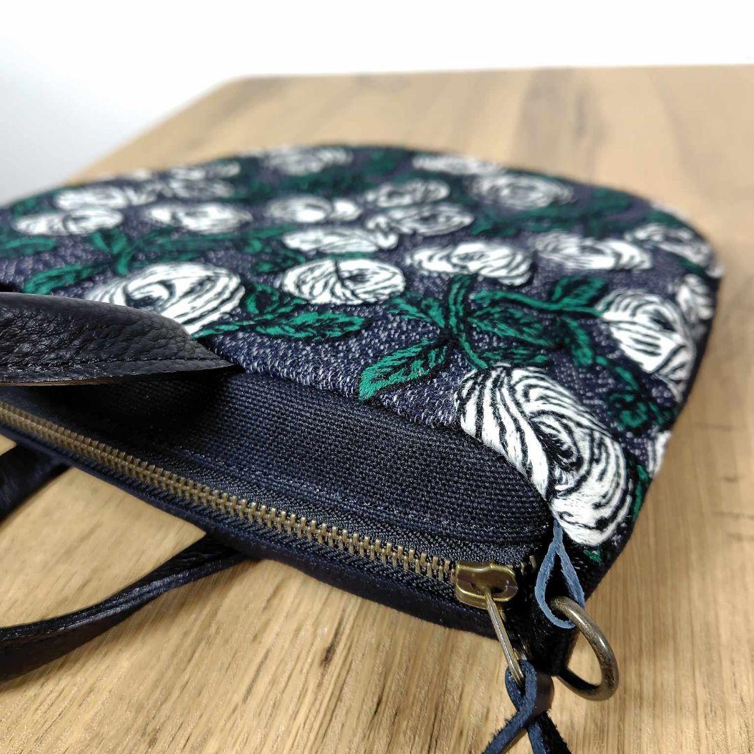 ミナペルホネン/rosyロージィーネイビー/ロングミニラウンドショルダー