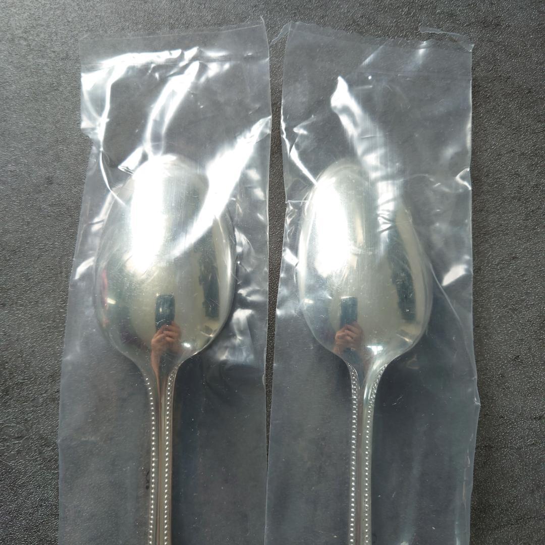クリストフル パール 未開封 スタンダードスプーン 2点
