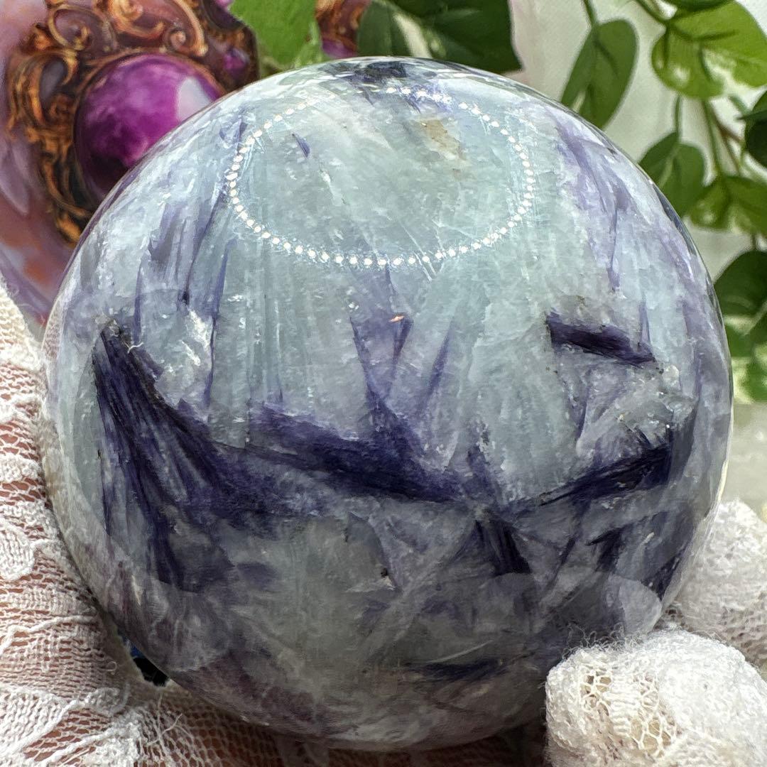 inashin様 アクアマリン♡レピドライト共生スフィア♡No.1392