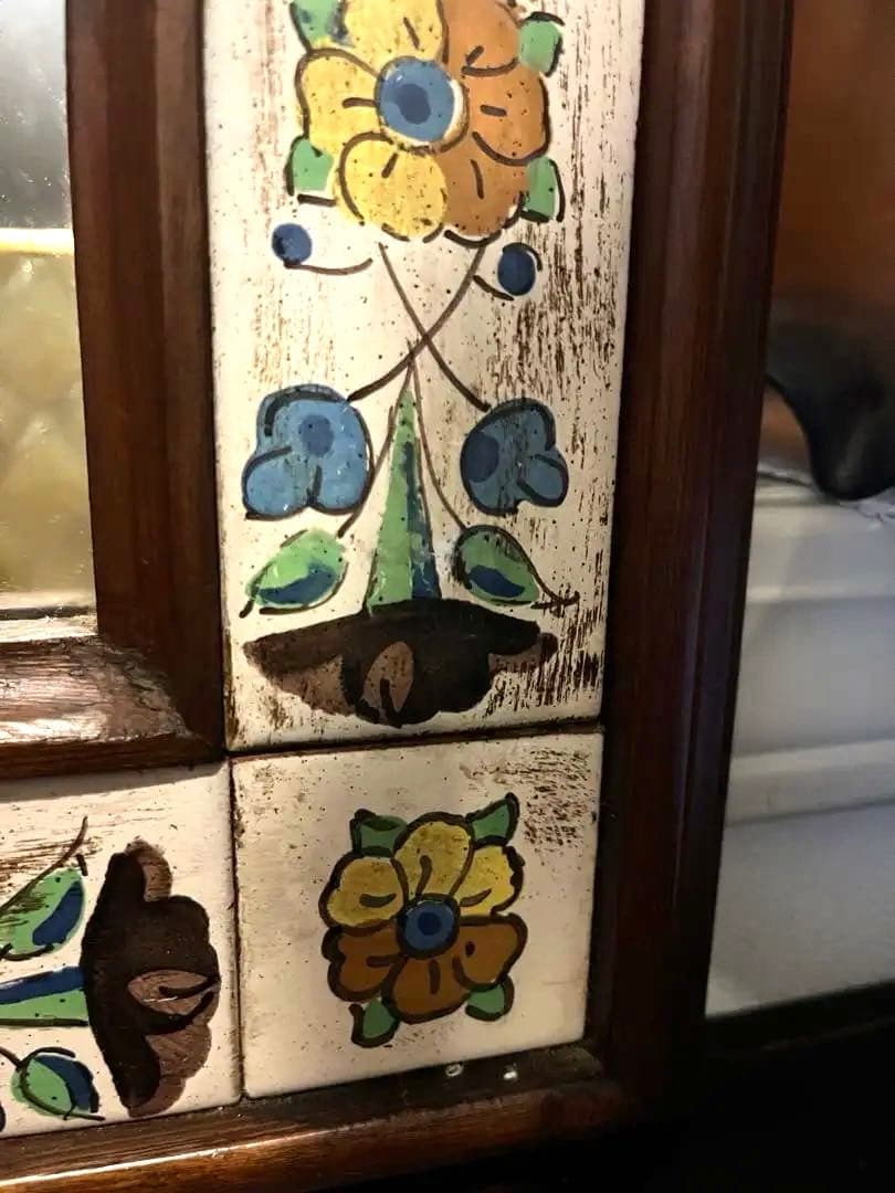 ACTUS バレンシア ウォールミラー スペイン製 タイル 無垢 大