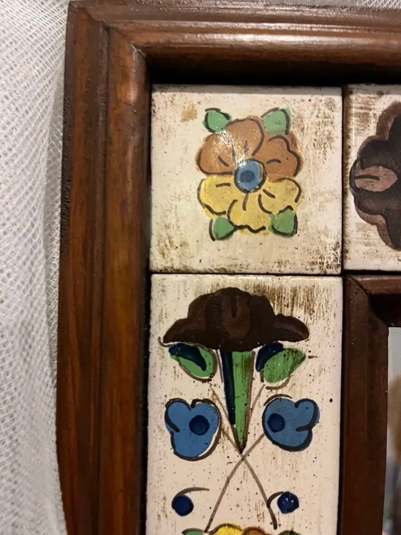 ACTUS バレンシア ウォールミラー スペイン製 タイル 無垢 大