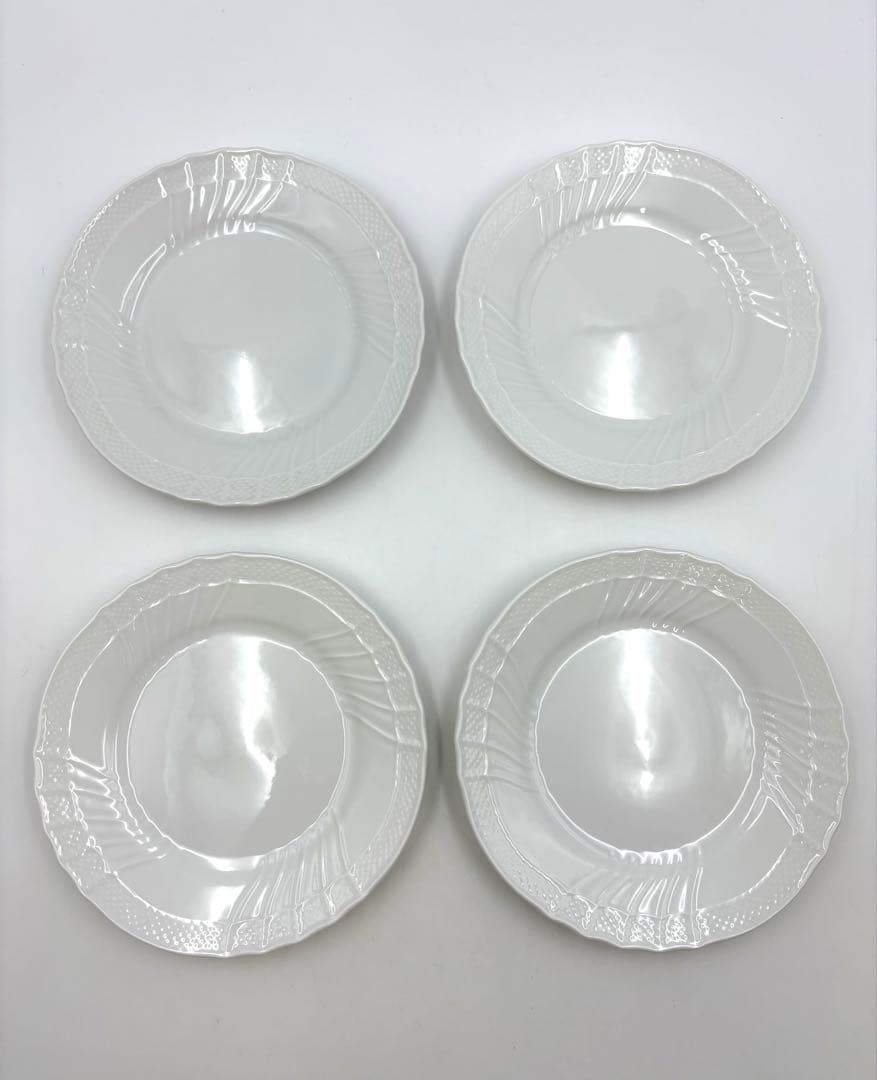 リチャードジノリ　ベッキオホワイト17cm デザートプレート ケーキ皿8枚セット