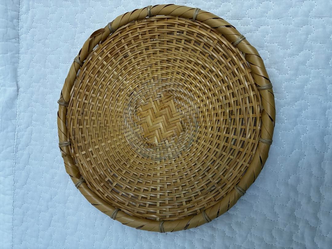 竹製 円形ざる 2個セット　公長齋小菅