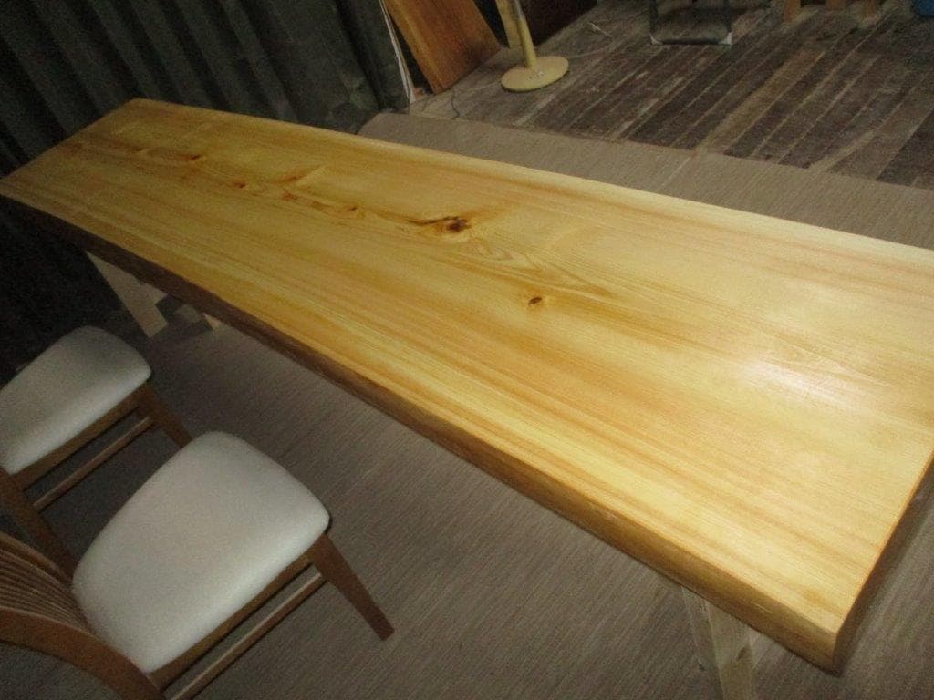Z-076■　檜　ヒノキ　テーブル　ローテーブル　ダイニング　カウンター　一枚板