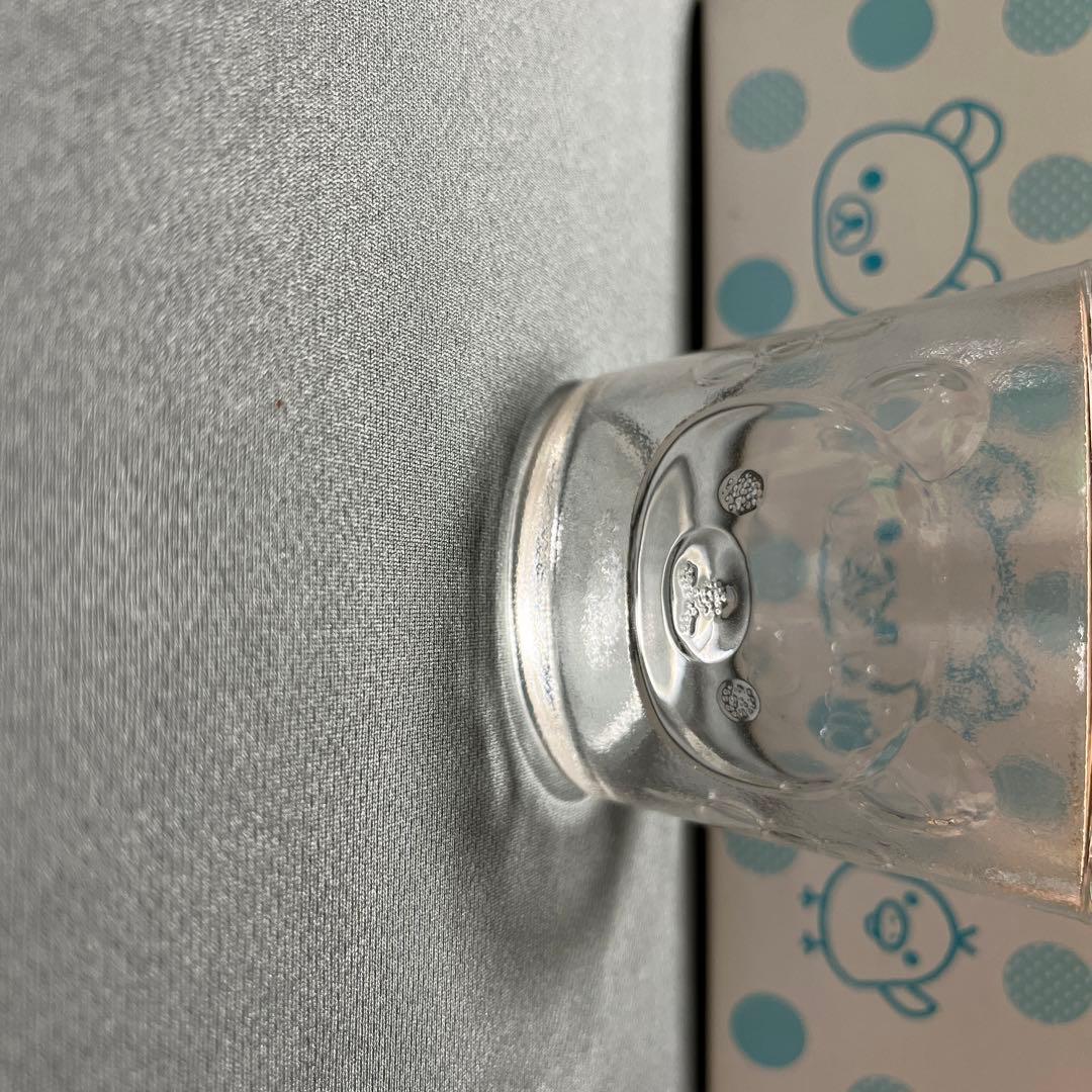 リラックマ   ガラスコップ三個セット  スプーンフォーク ミニボウル