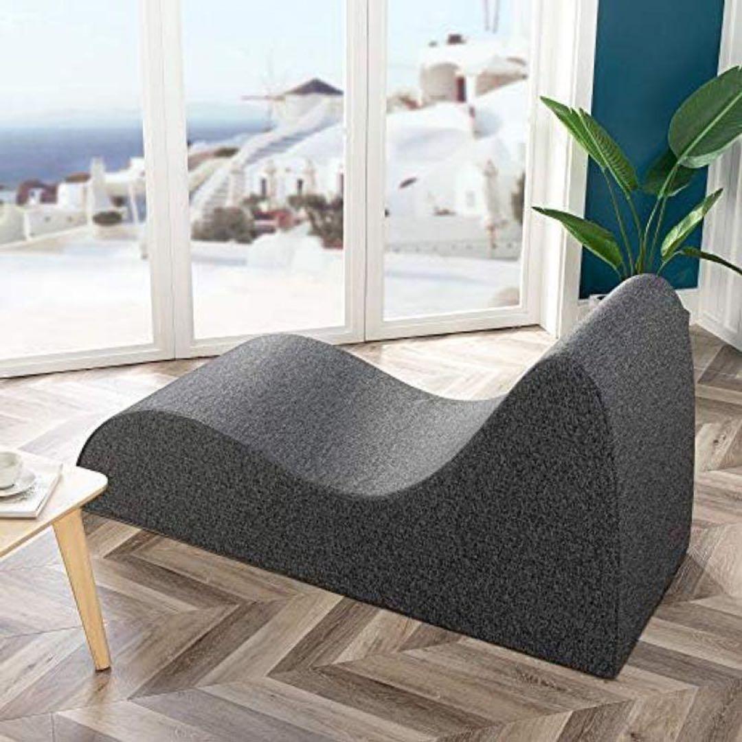 8/20迄値下げ【新品未開封】ZINUS ソファーチェア ダークグレー くつろぎ