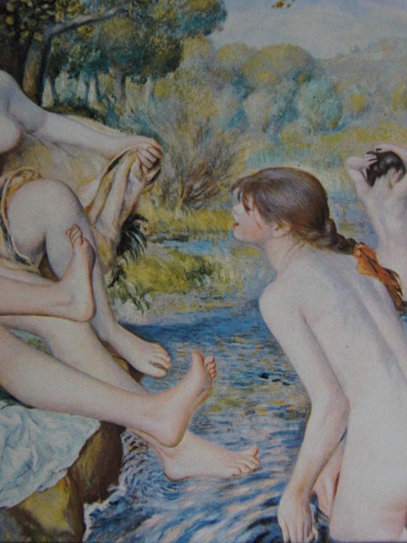 ピエール＝オーギュスト・ルノワール、【浴女たち】、希少な額装用画集より