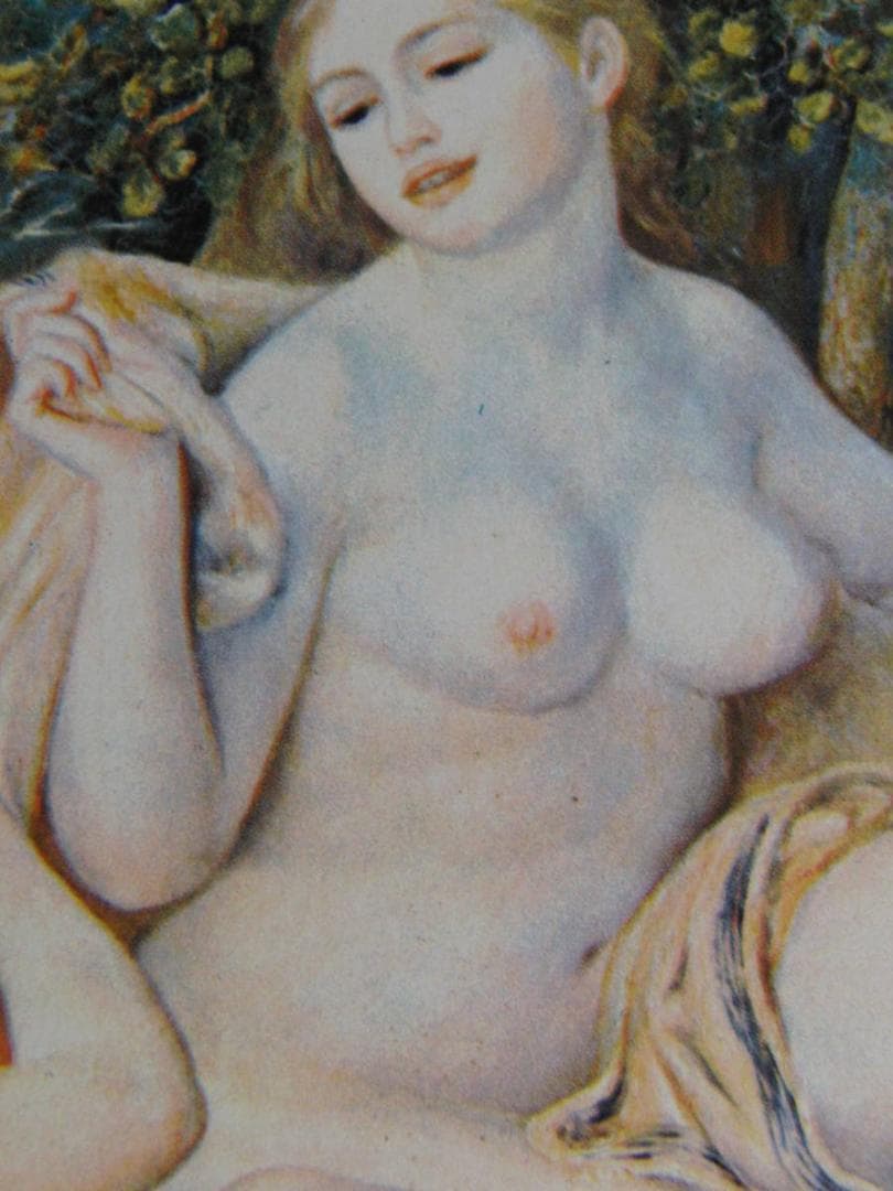 ピエール＝オーギュスト・ルノワール、【浴女たち】、希少な額装用画集より