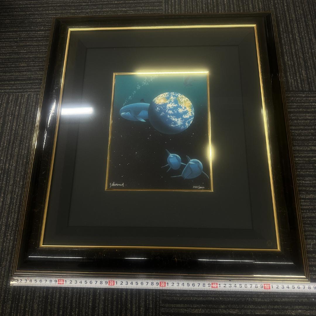 シム シメール 「ドルフィン」シルクスクリーン