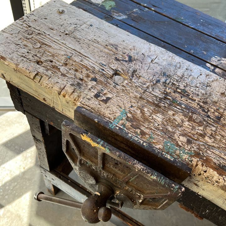 1930’ Vintage Vise Working Table イギリス製