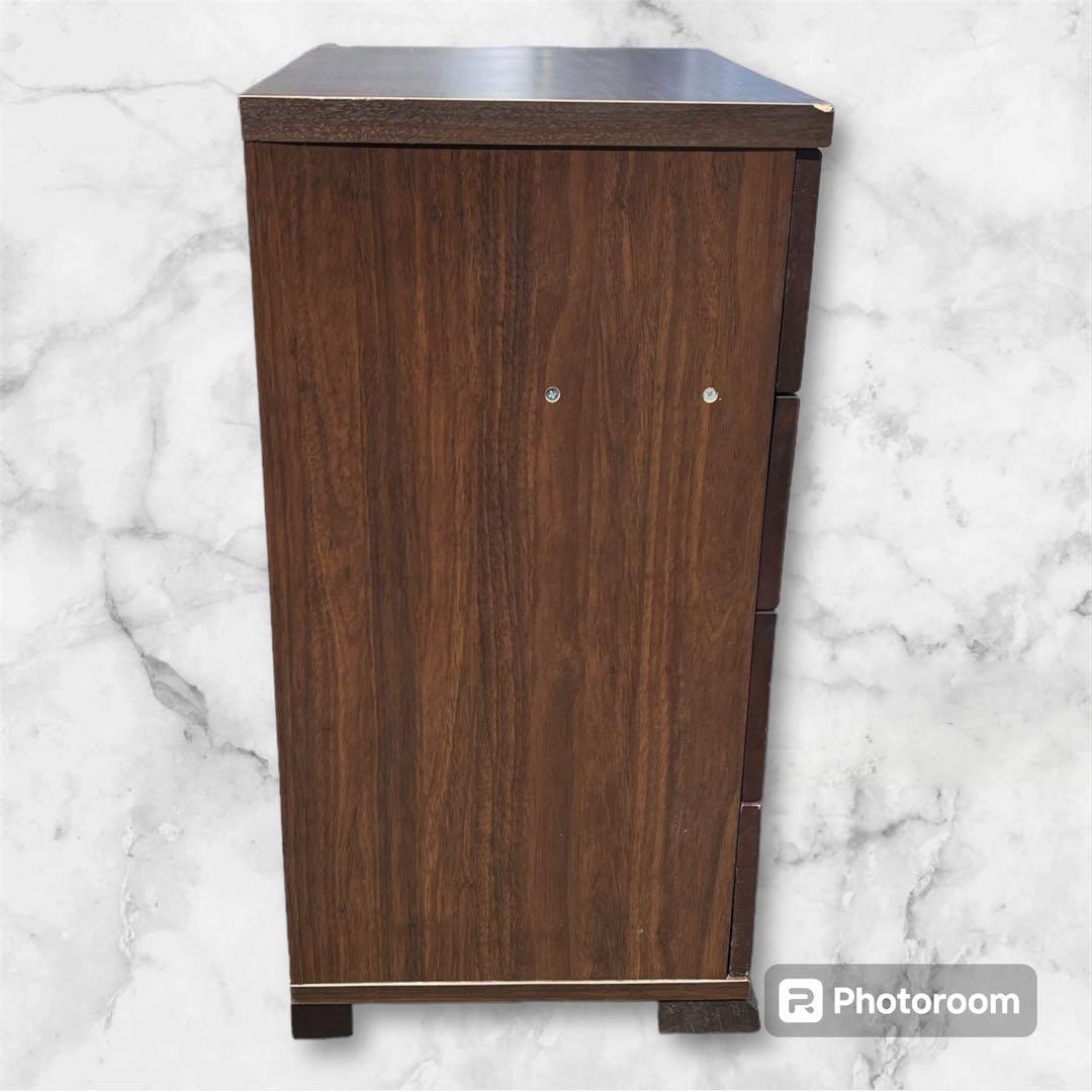 【アンティーク】木製 5杯 キャビネット ウッドチェスト 引出し 小箪笥 古家具